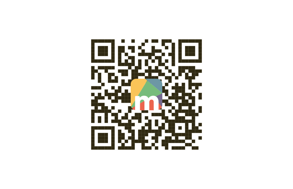 Rückseite der Visitenkarte mit QR-Code